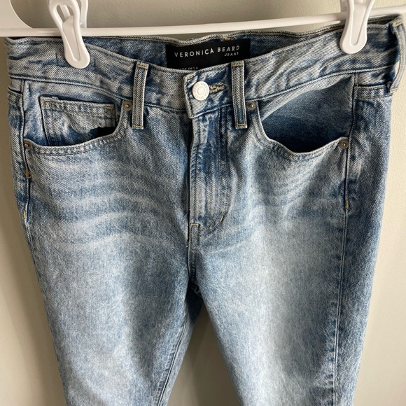 Veronica Beard Jeans Carly Kick Flare High Rise - Pebble Stone - Size 26 - Picture 14 of 15